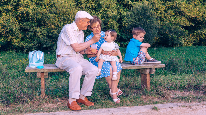 Grandparents ignoring older child