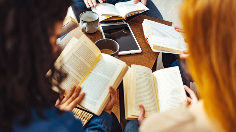 friends reading books