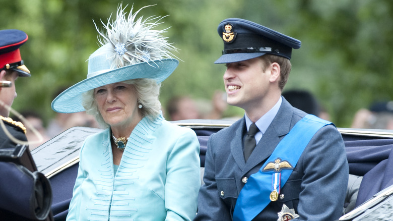 Camilla, queen consort of the United Kingdom, at the 2009 Trooping the Colour ceremony