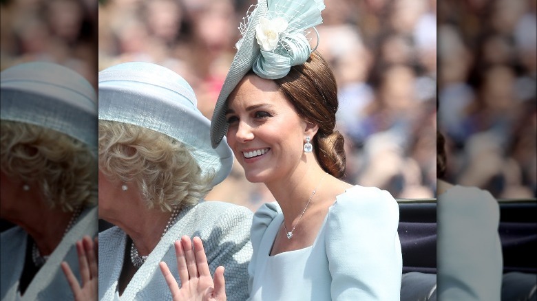 Catherine, Princess of Wales, at the 2018 Trooping the Colour ceremony