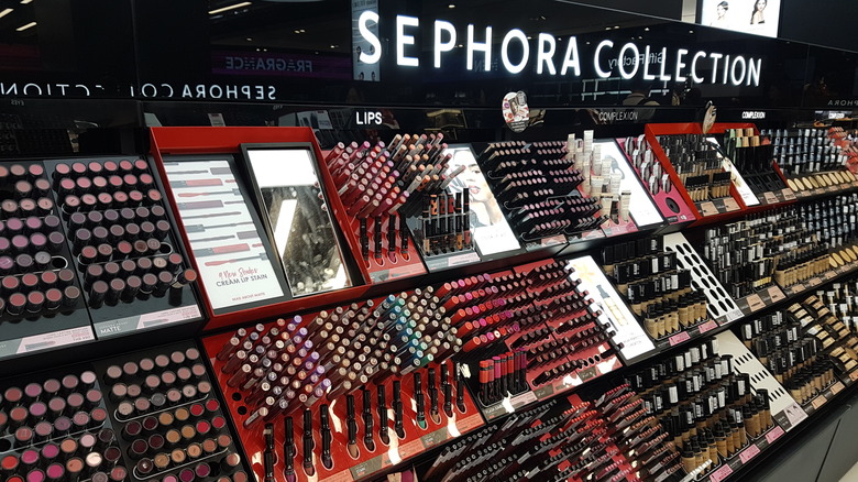 display of sephora collection makeup