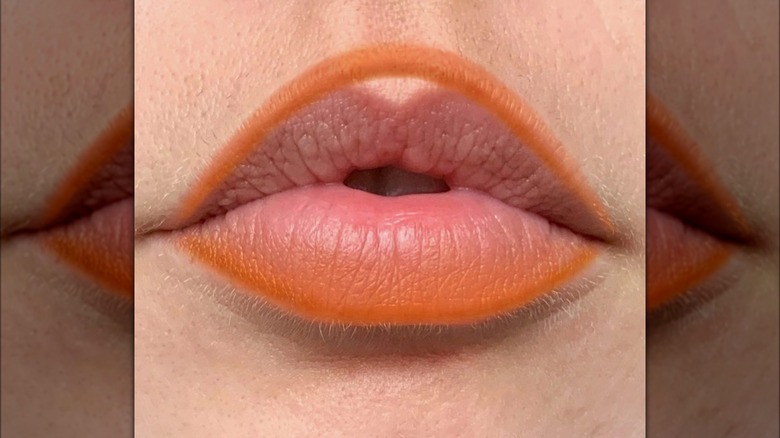 Orange lip liner
