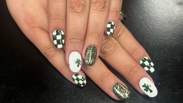 St. Patrick's Day manicure