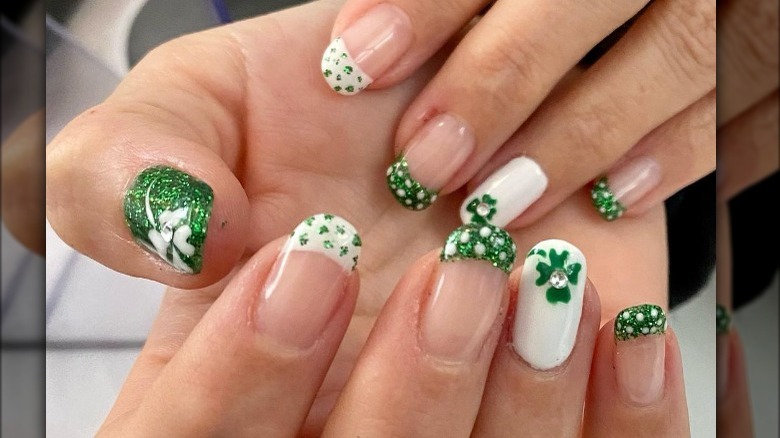 St. Patrick's Day manicure