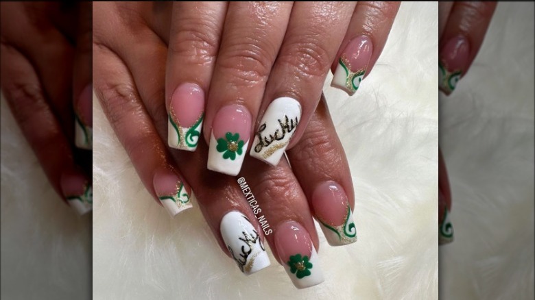 St. Patrick's Day manicure