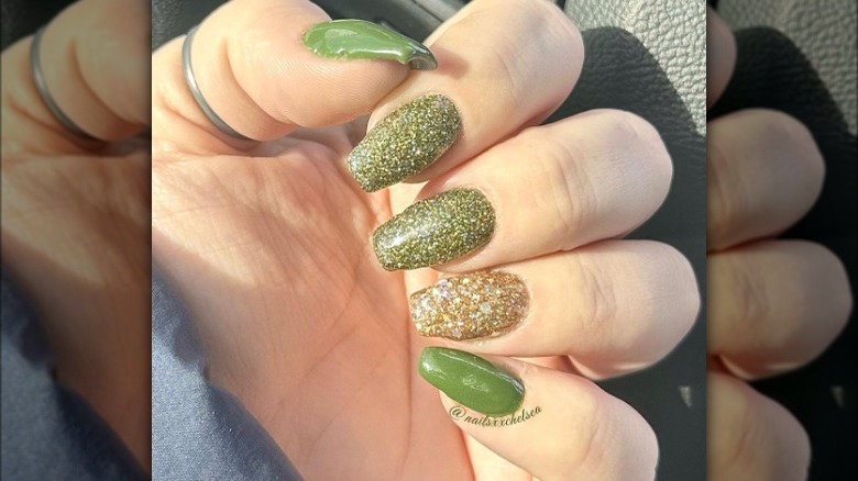 St. Patrick's Day manicure