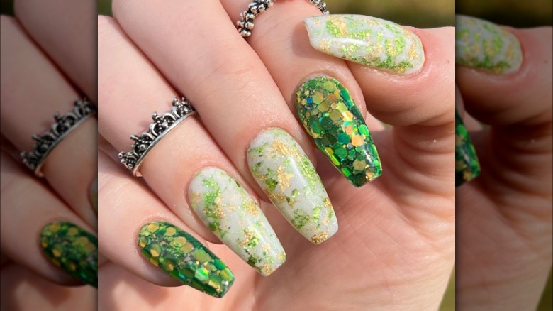 St. Patrick's Day manicure