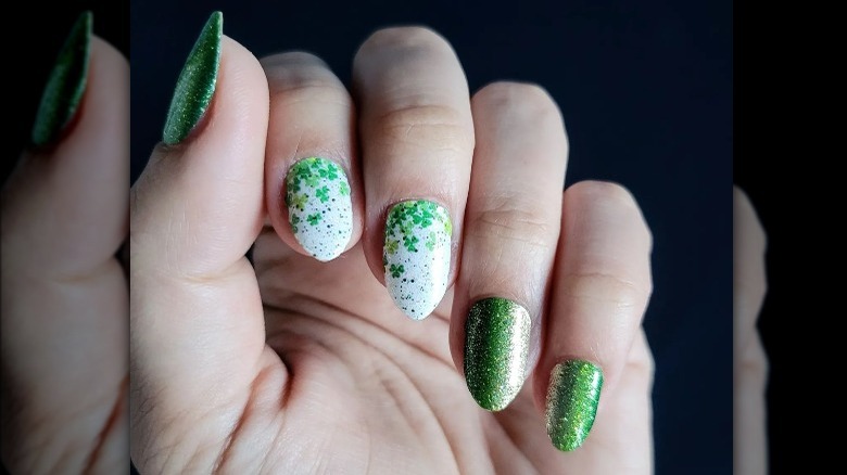 St. Patrick's Day manicure