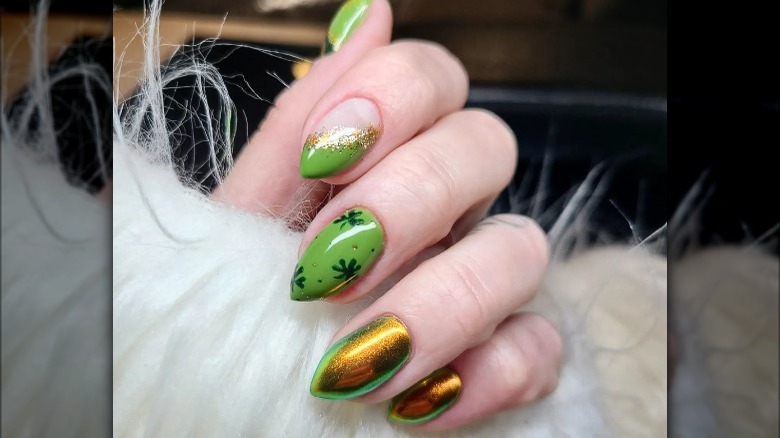 St. Patrick's Day manicure