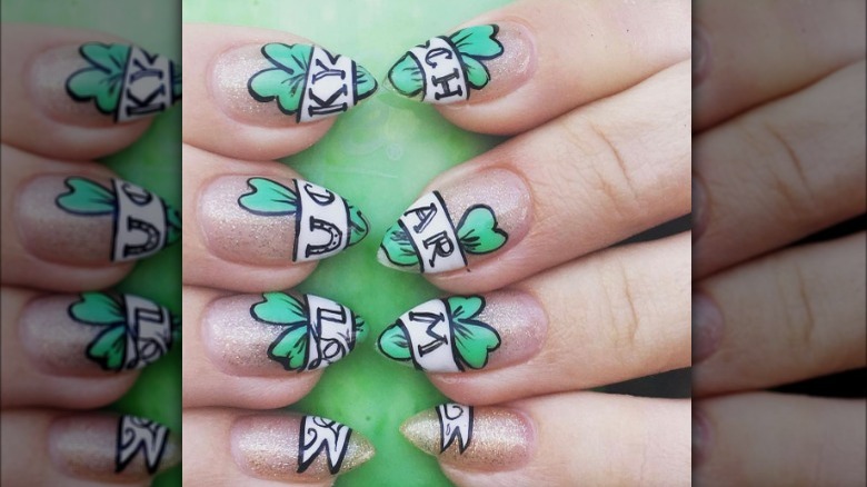 lucky charm manicure