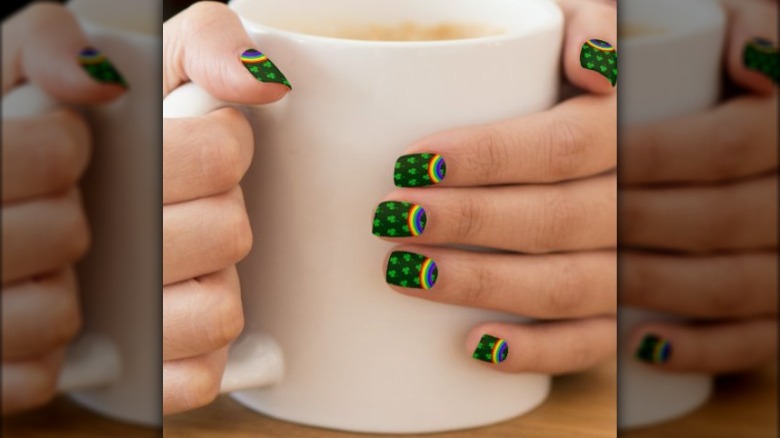 St. Patrick's Day manicure