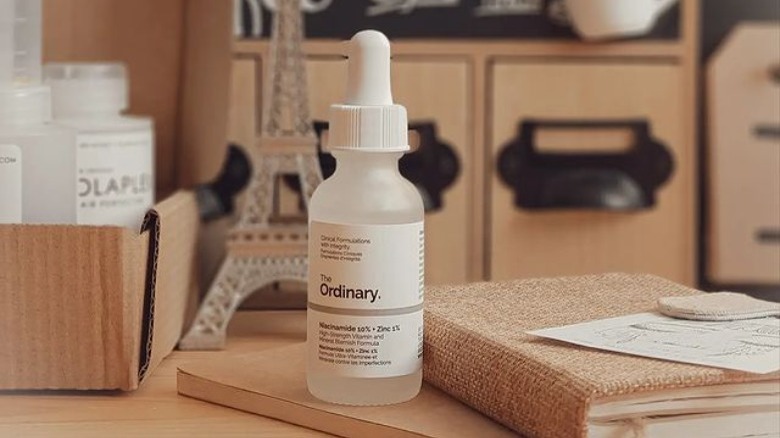 Niacinamide serum bottle