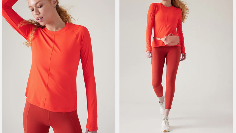 Red-orange UPF top