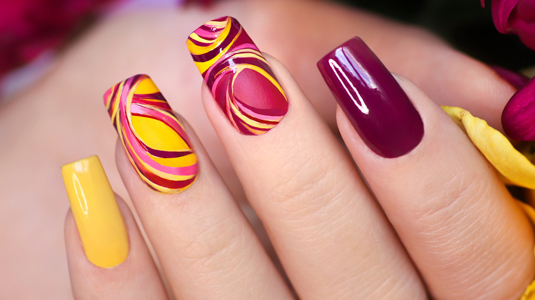 Colorful nail designs