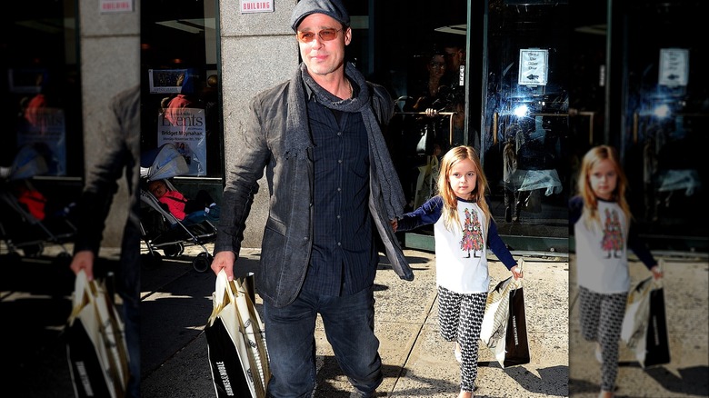 Brad Pitt with his daughter Vivienne