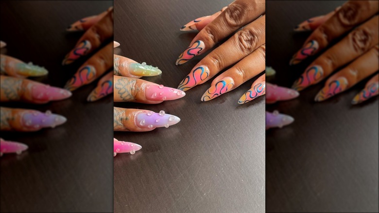 creative nails colorful