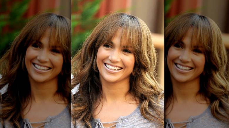 Jennifer Lopez with bangs