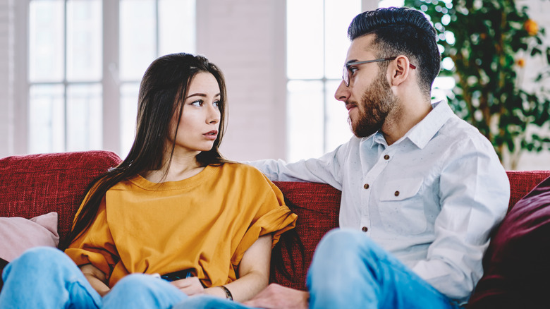 couple chatting