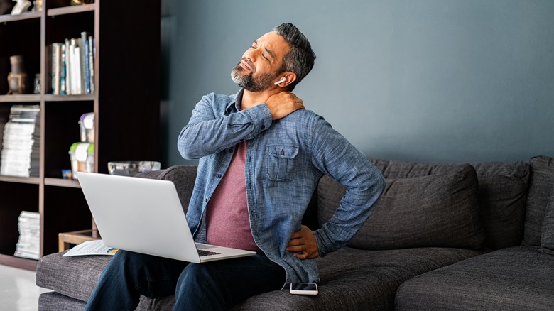 Man with shoulder pain