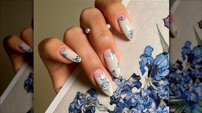 Van Gogh French nails