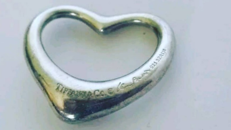 Elsa Peretti sterling silver Tiffany heart