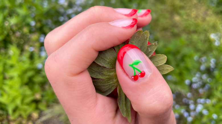 Cherry manicure trend