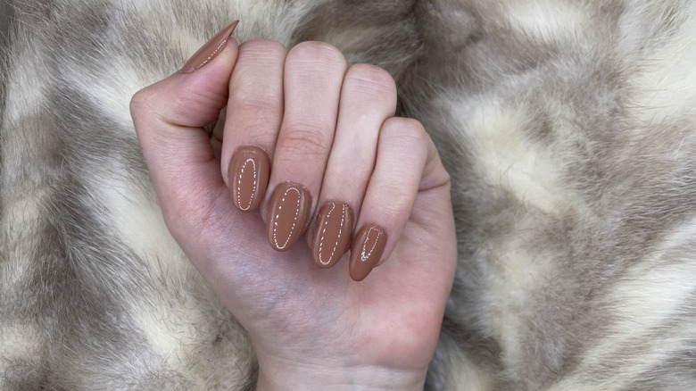 Nails Inc. Coco for Real nail polish in Rock It Chocolate