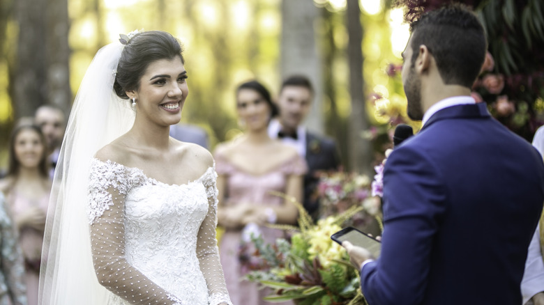 Young couple getting married 