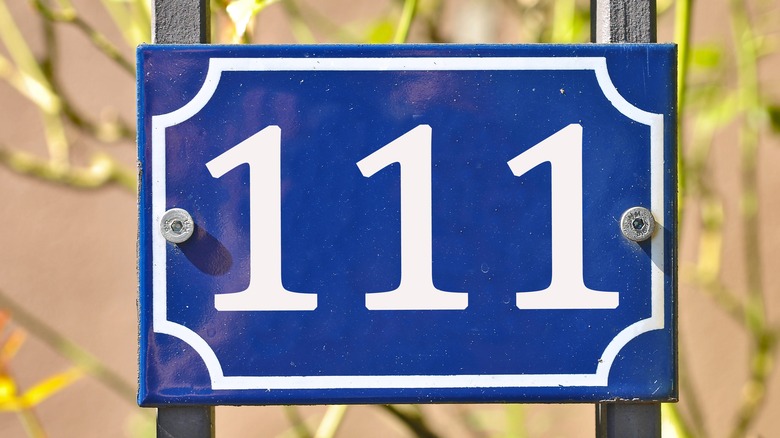 111 sign