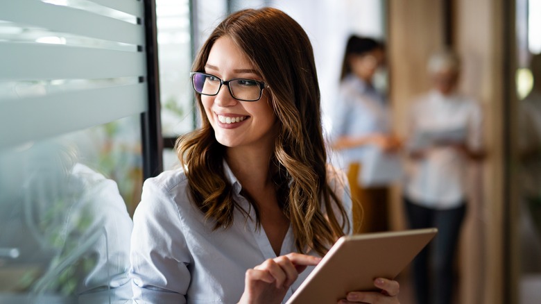 Smiling businesswoman 