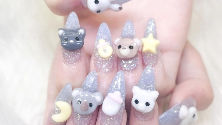 animal shape embo nails