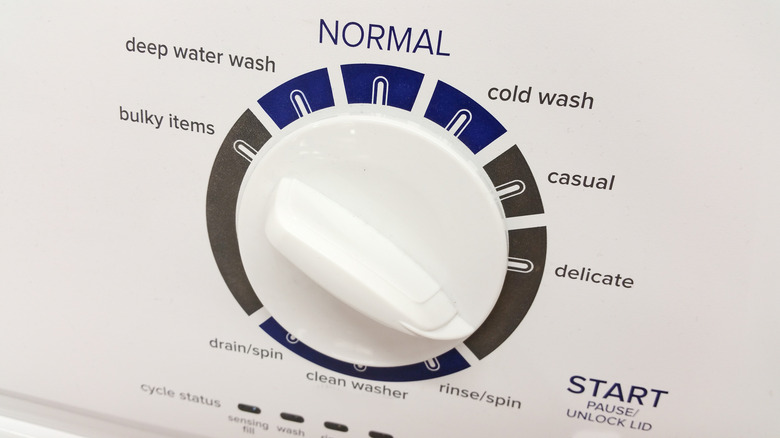 Washing machine dial