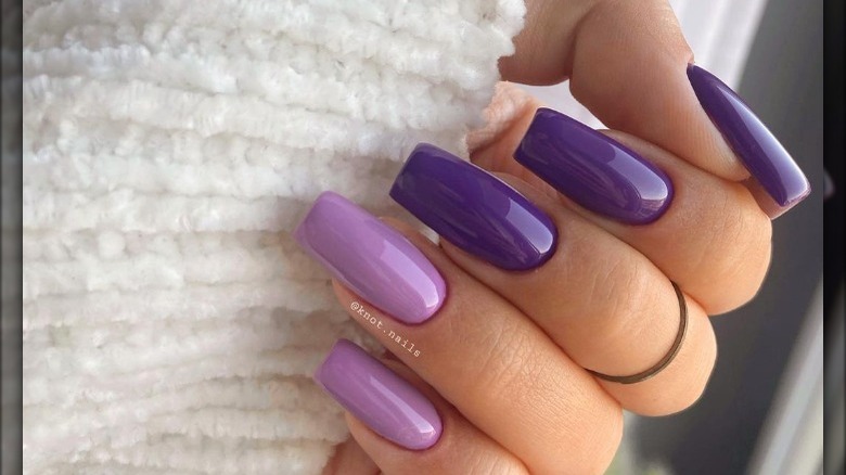 shades of purple nail polish