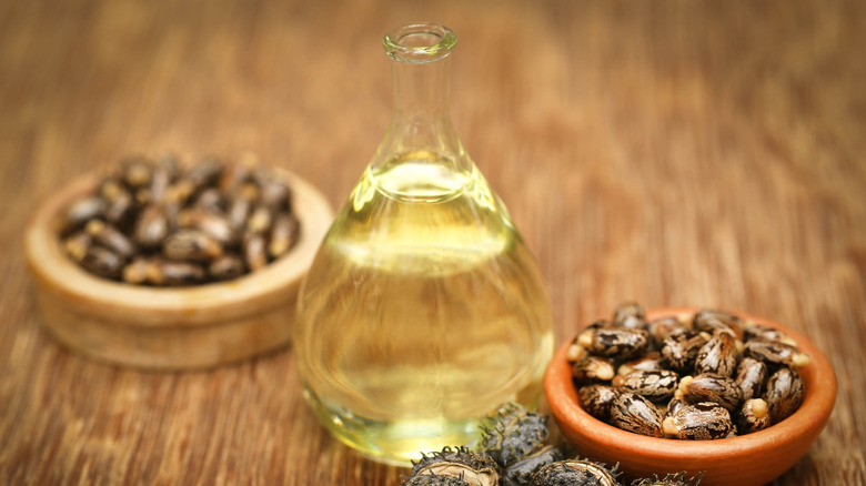 Castor oil and beans