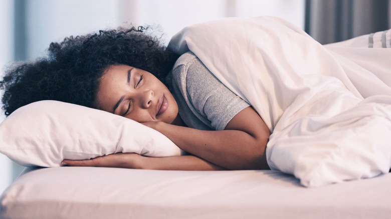 woman sleeping during day 