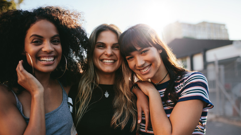 young people laughing together