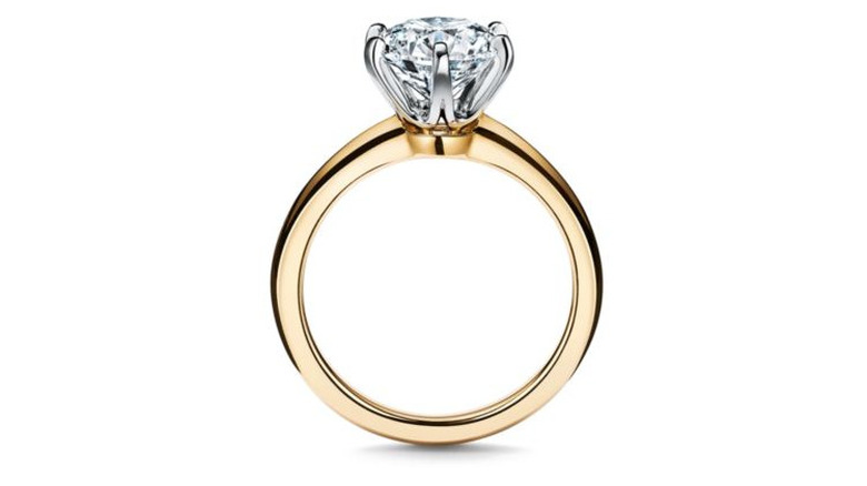 Tiffany gold engagement ring