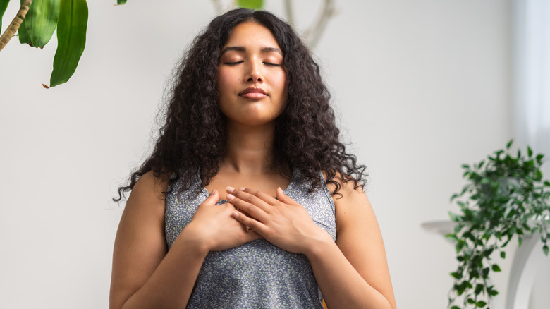 Woman in meditation