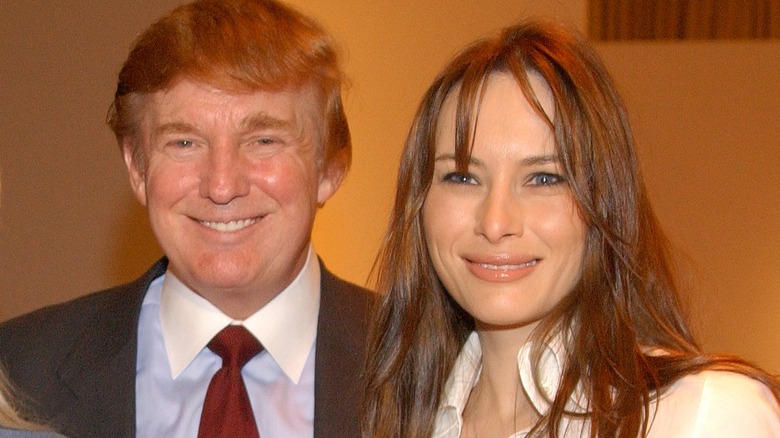 Melania Knauss and Donald Trump, 2002