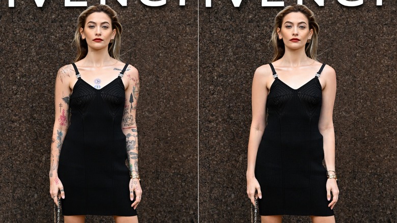 Paris Jackson tattoo comparison