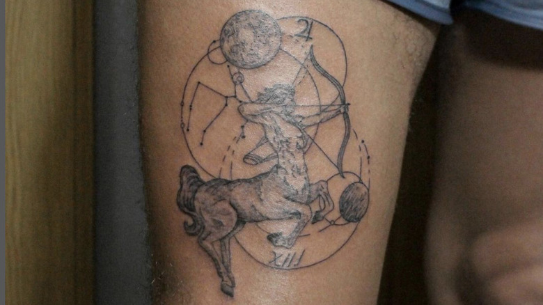 Sagittarius centaur and archer tattoo