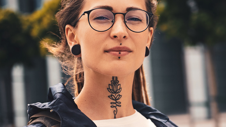 Neck Tattoo Images  Browse 9264 Stock Photos Vectors and Video  Adobe  Stock