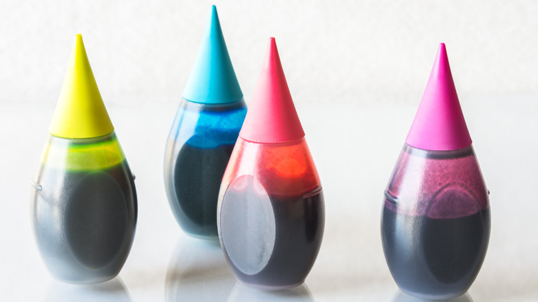 Food coloring bottles