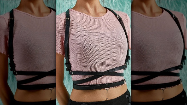 Shein leather harness