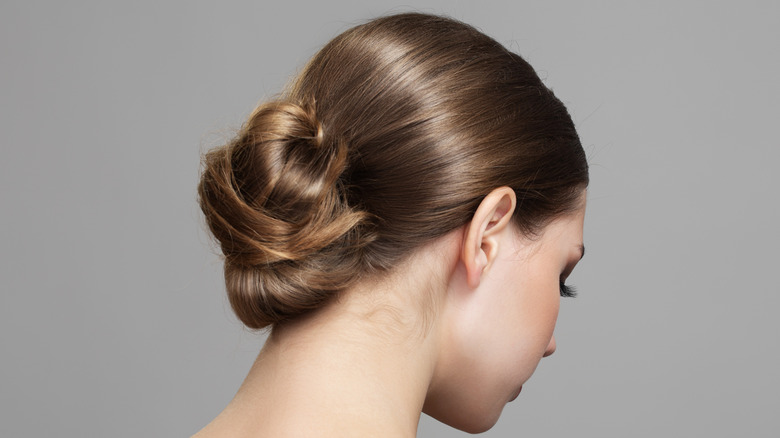 Chic chignon hairstyle