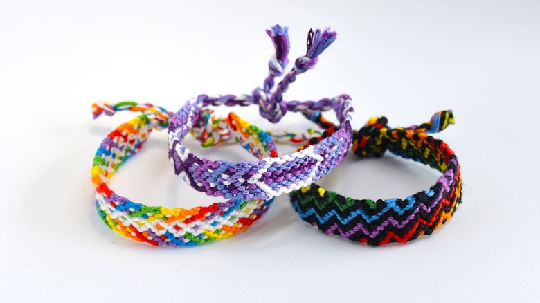 Threaded friendship bracelets