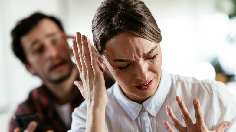 Couple arguing 