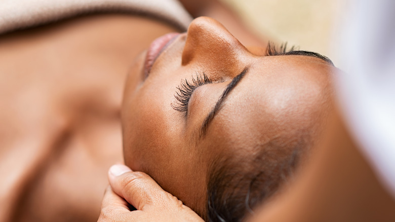 woman at spa