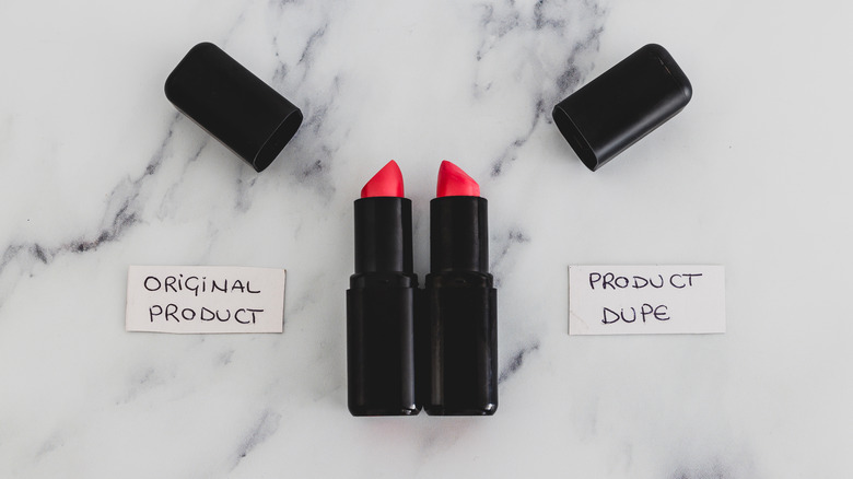 two lipsticks side by side 