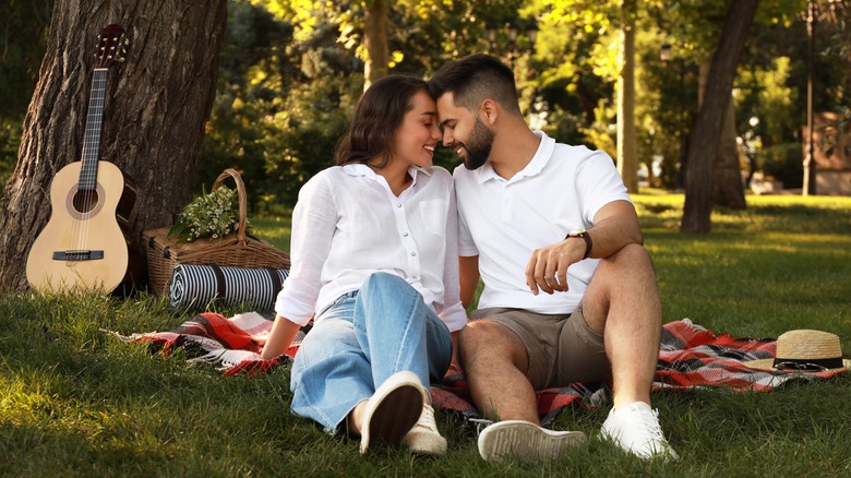 couple having a picnic